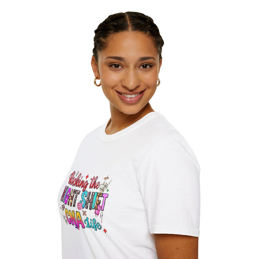 Rocking the Night Shift Unisex Softstyle T-Shirt