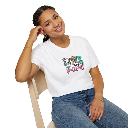Love My Patients Unisex Softstyle T-Shirt - Perfect Gift for Healthcare Heroes