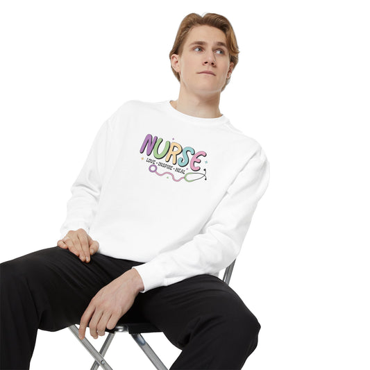 Nurse Appreciation Sweatshirt - Love, Inspire, Heal